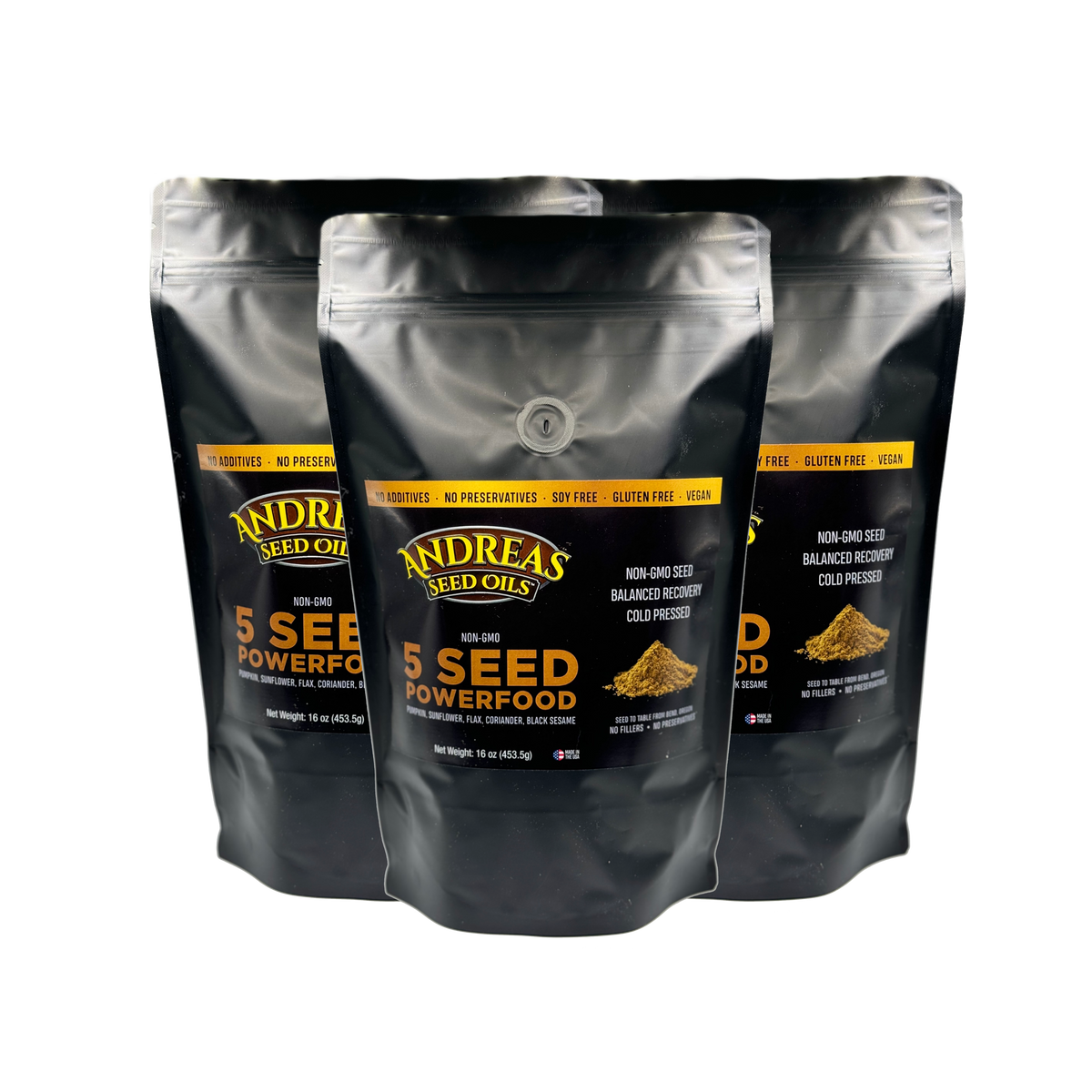 5 Seed Powerfood Powder Boost Energy and Vitality Andreas Seed Oils